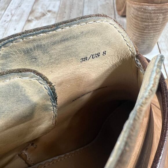 Rag and Bone Harrow warm brown leather boots womens 8 - Picture 7 of 10